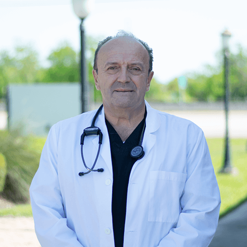 Professional portrait of Alex Durgheu, FNP, providing primary and family care at NAG Clinics in Pasadena and Texas City, TX.
